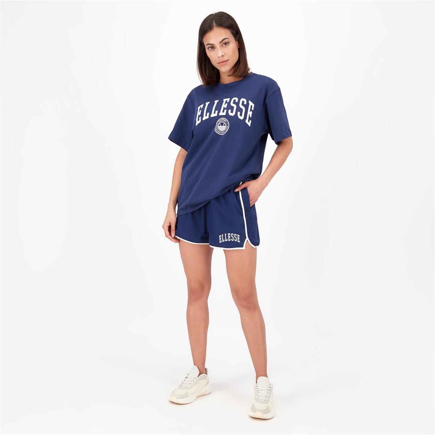 Ellesse Varsity - azul - Pantalón Corto Tiro Alto Mujer