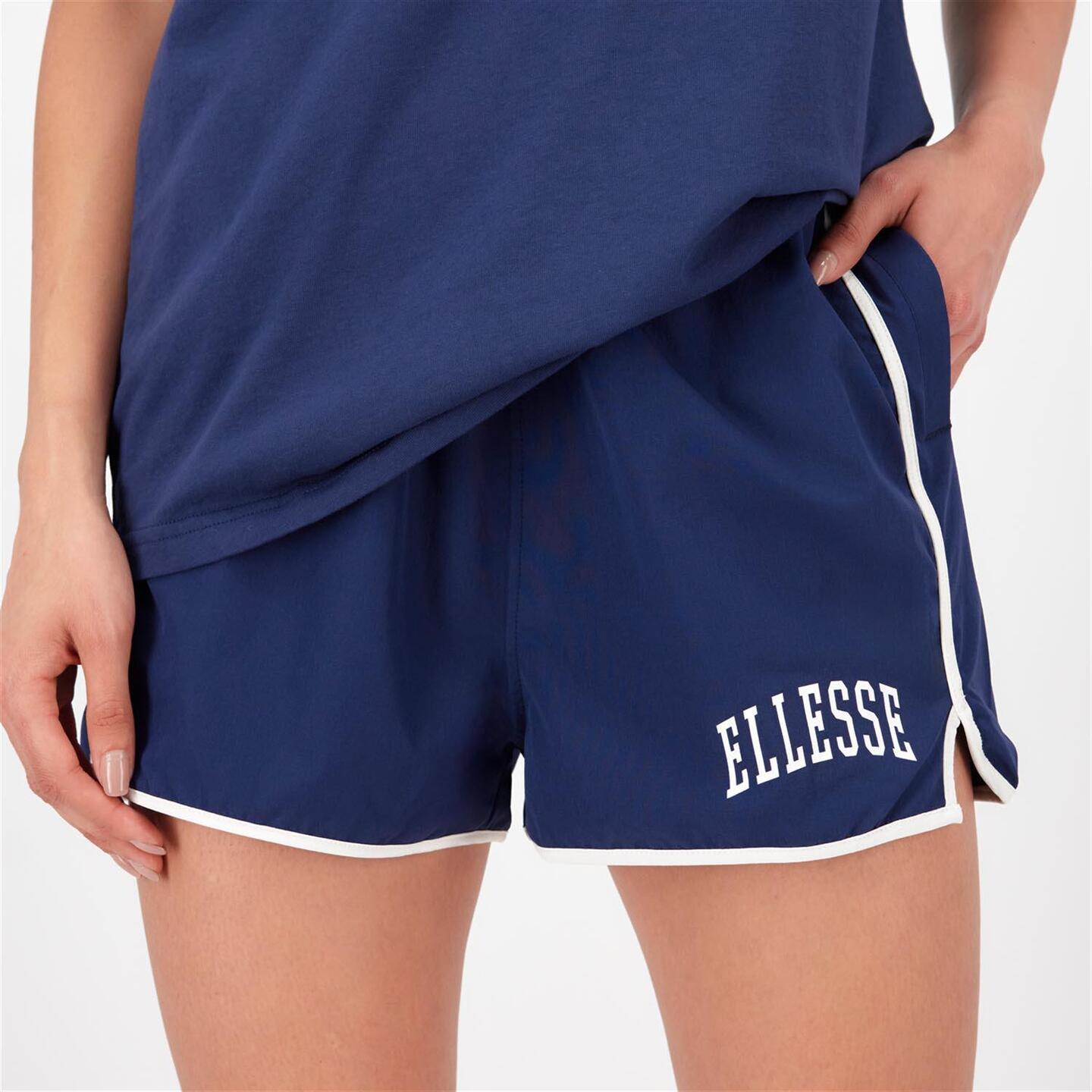 Ellesse Varsity - azul - Calções Cintura Alta Mulher