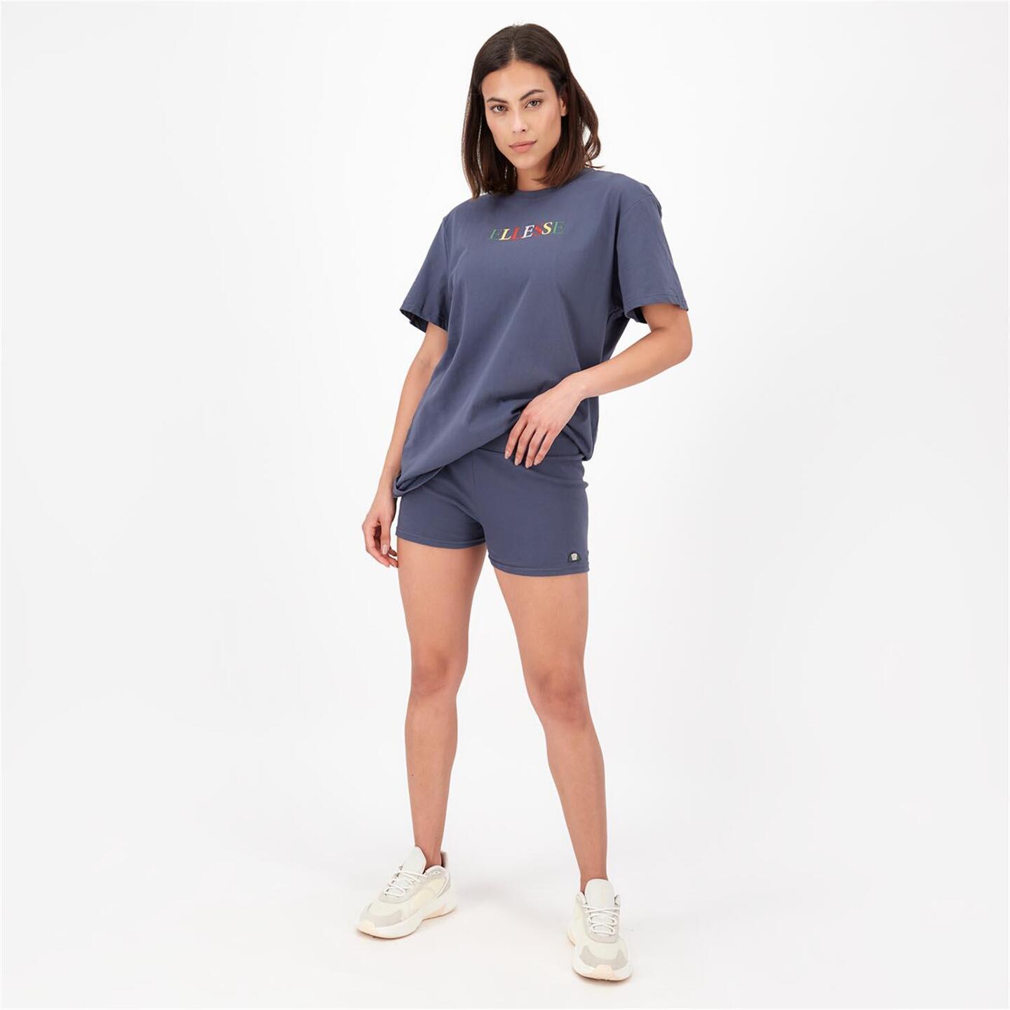 Ellesse Logo - azul - Mallas Cortas Mujer