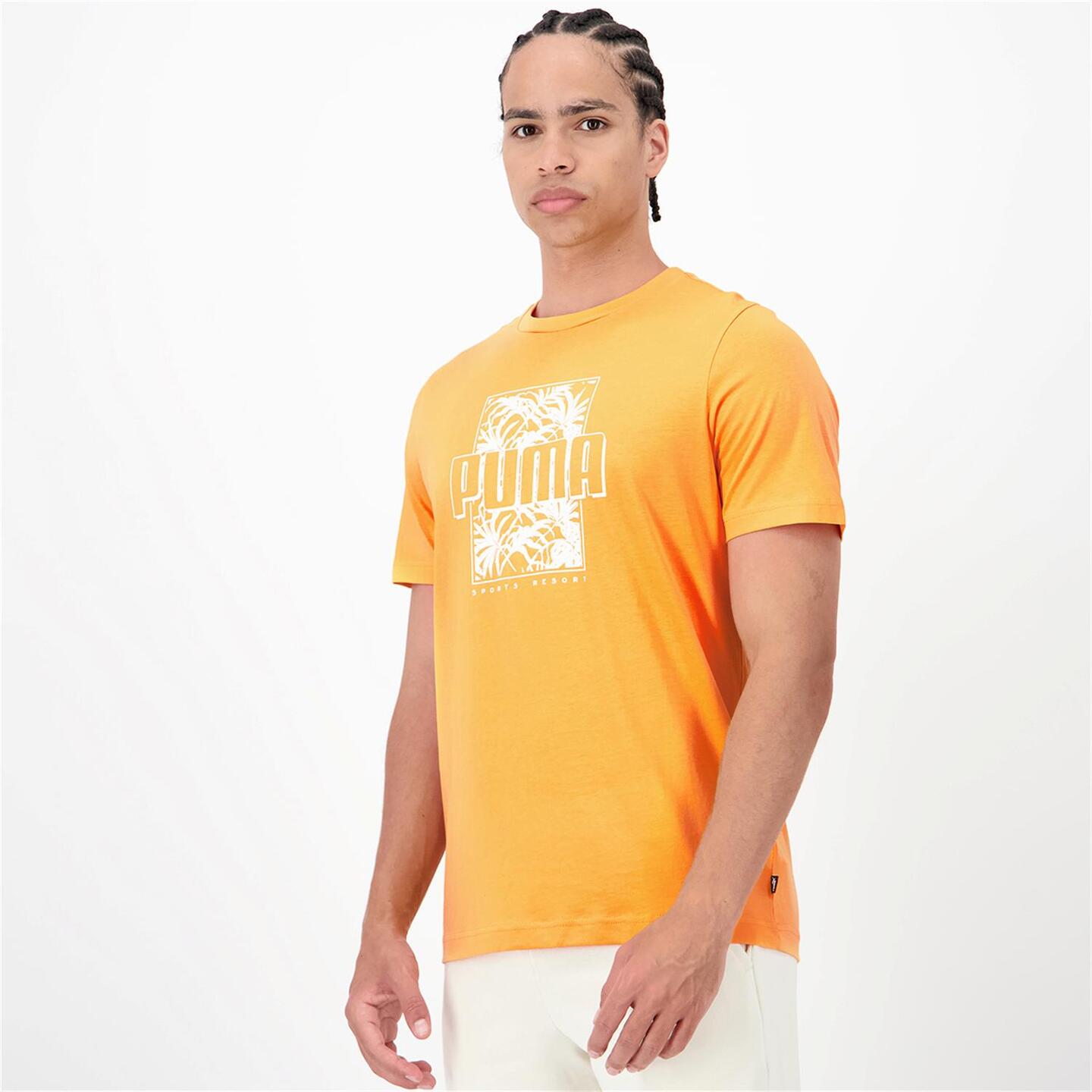 Camiseta puma naranja sale