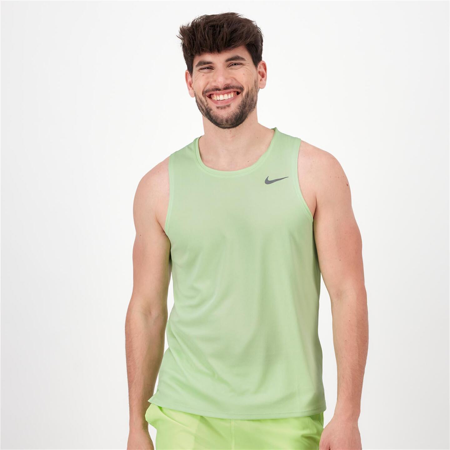 Nike Miler - verde - Camiseta Tank Top Hombre