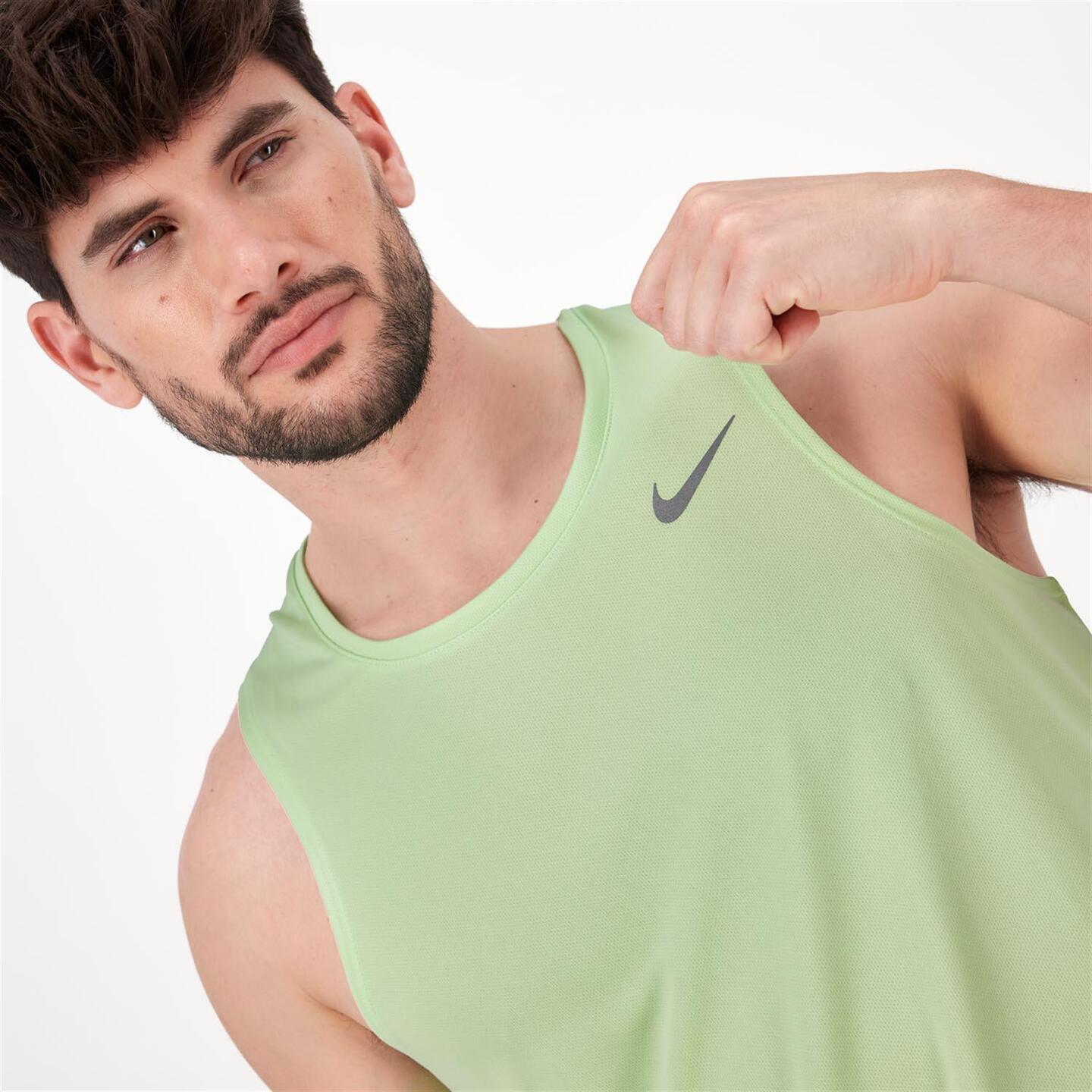 Nike Miler - verde - Camiseta Tank Top Hombre