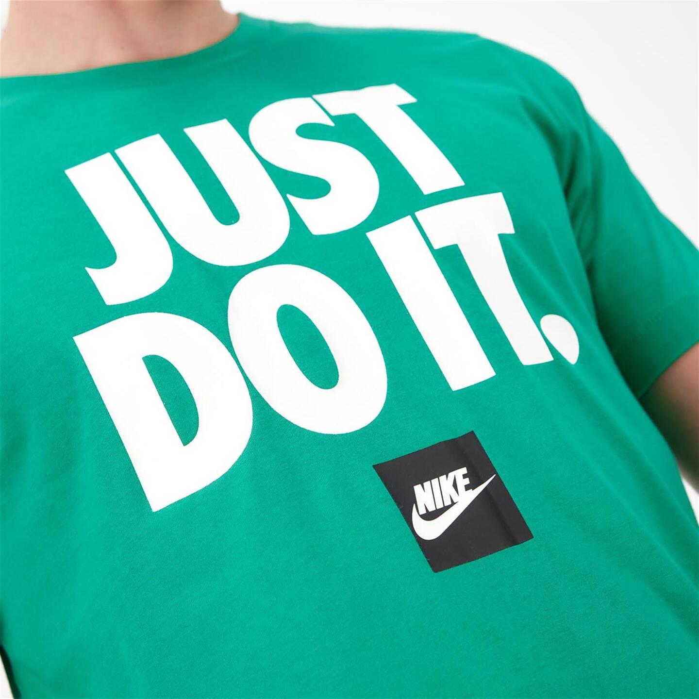 Nike Just Do It - verde - Camiseta Hombre