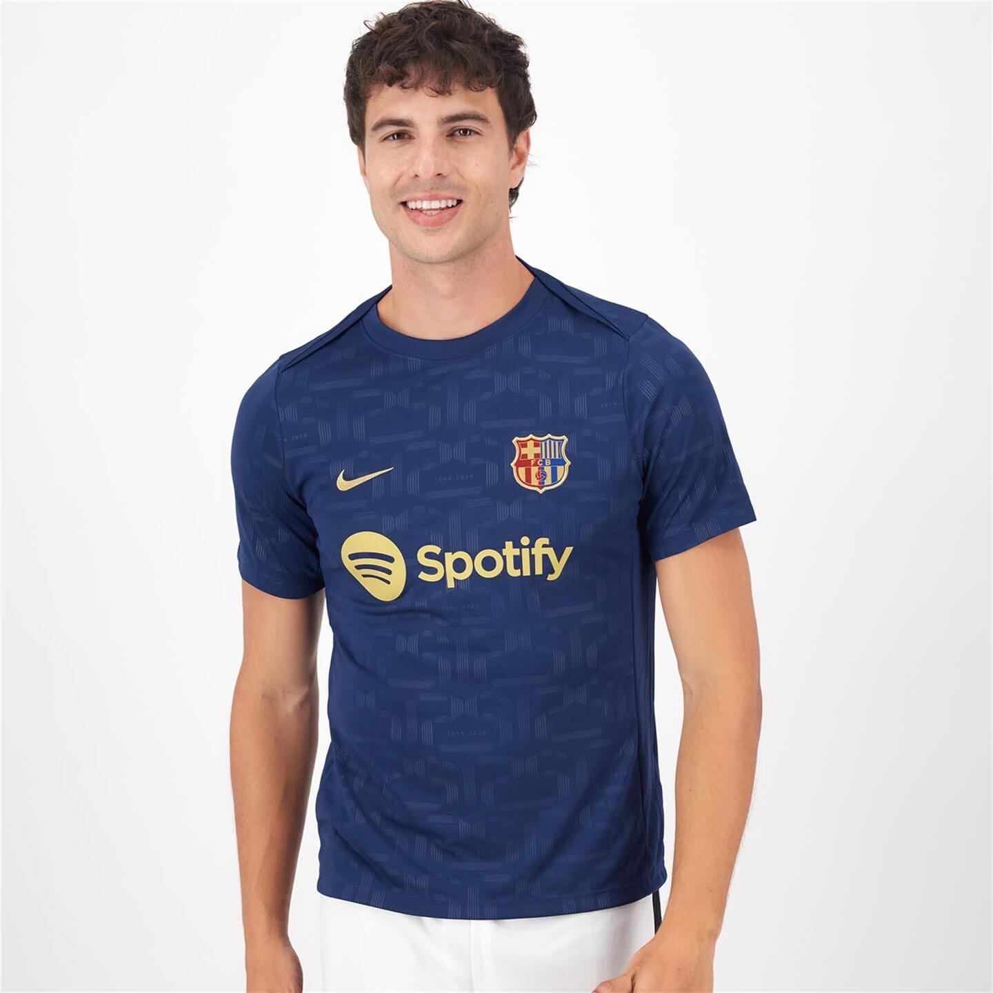 Camiseta FC Barcelona Prematch 23 24 Marino Futbol Hombre Sprinter