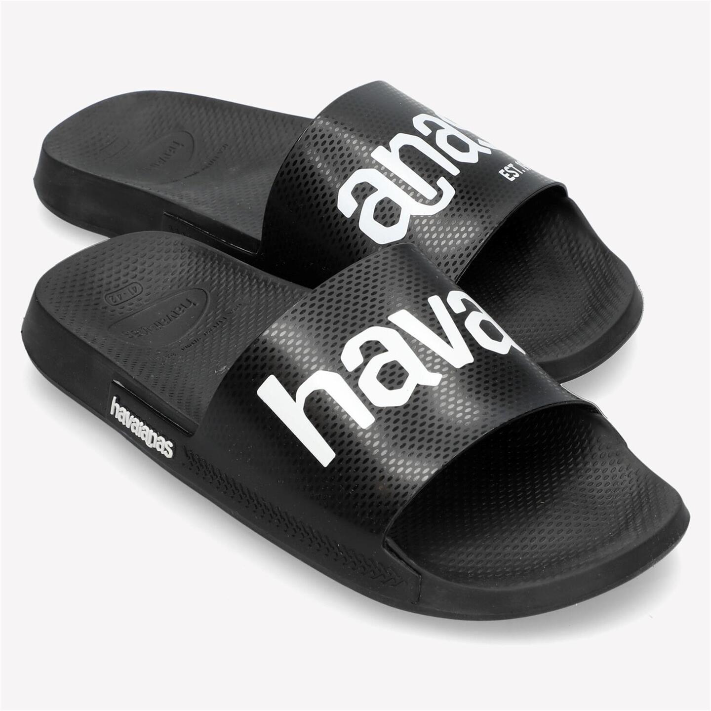 Chanclas Playa Havaianas - negro - Chanclas Pala Slide Hombre