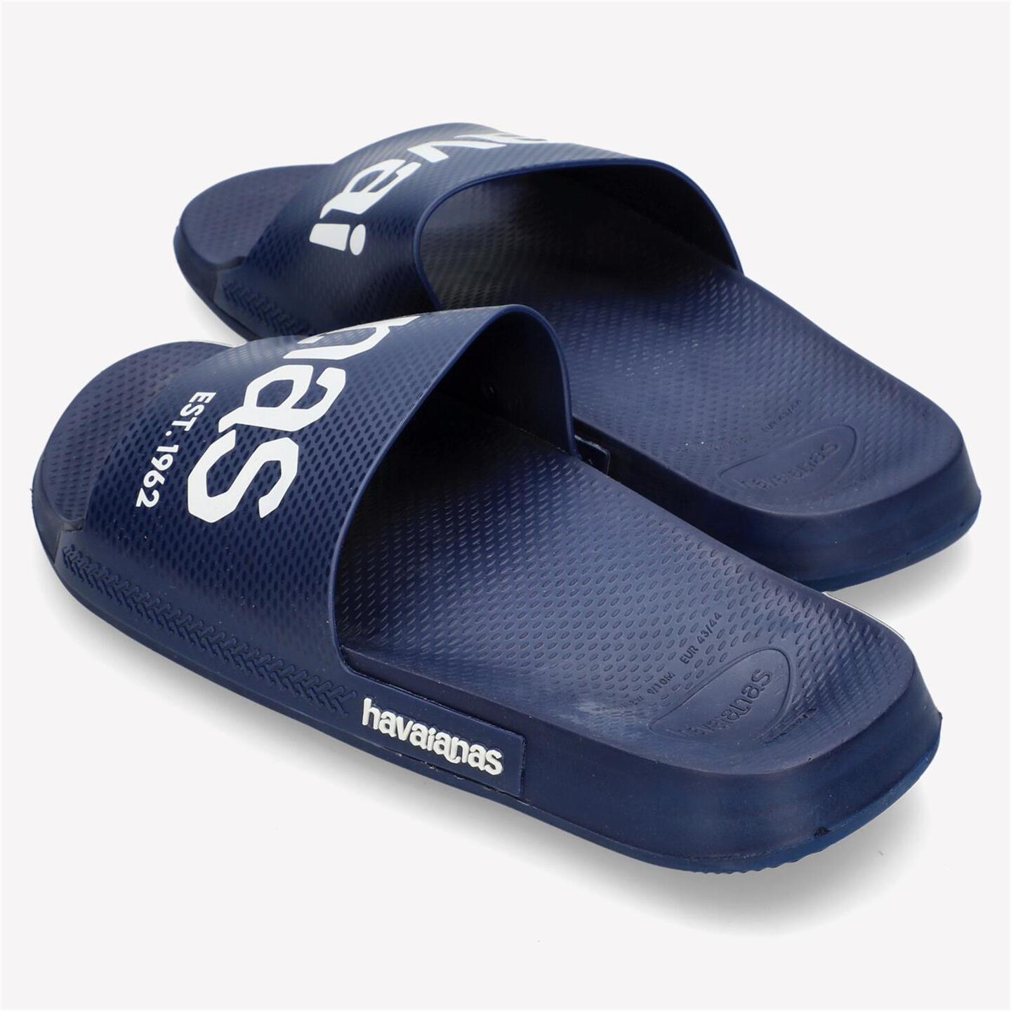 Chanclas Playa Havaianas - azul - Chanclas Pala Slide Hombre