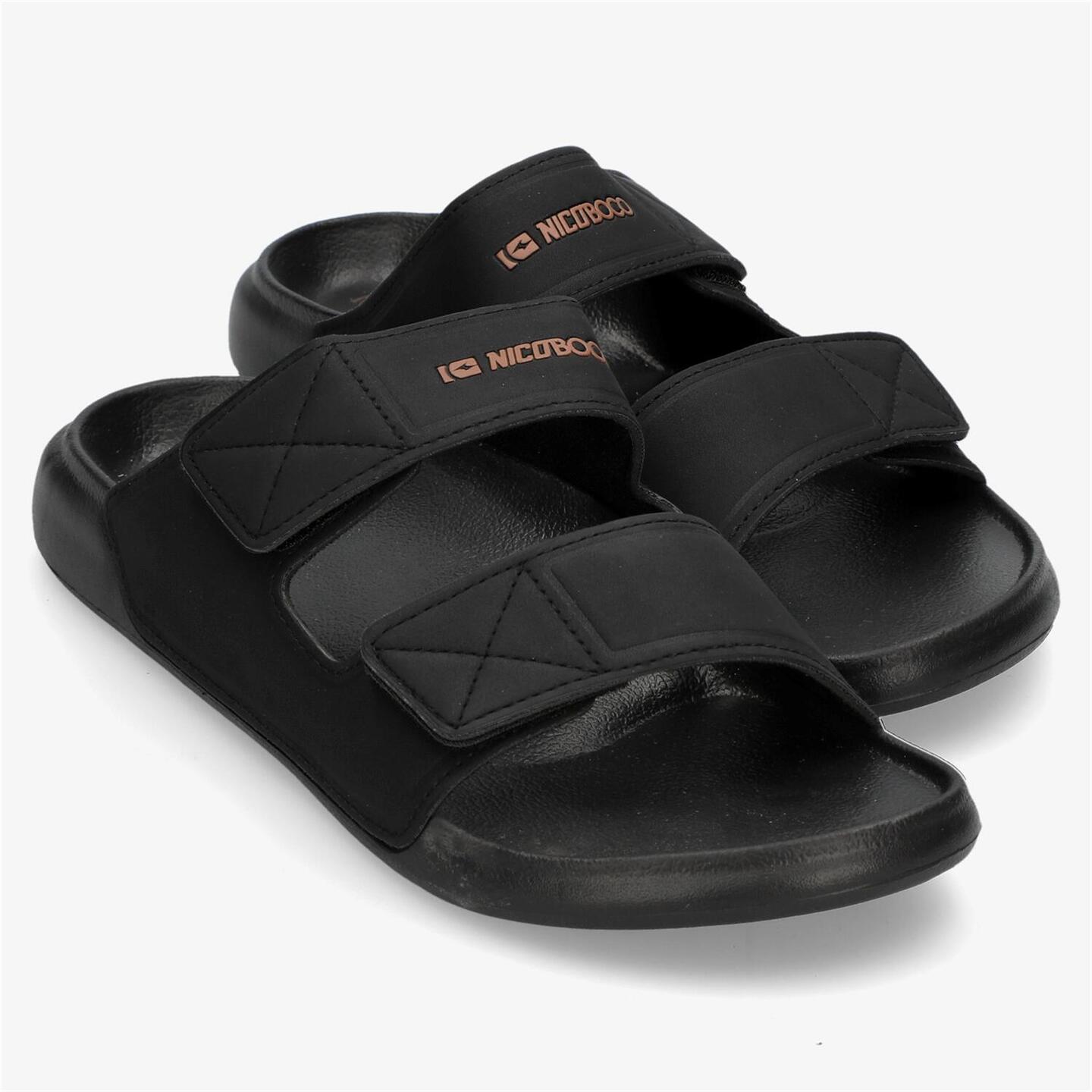 Nicoboco Tester - negro - Chanclas Velcro Hombre