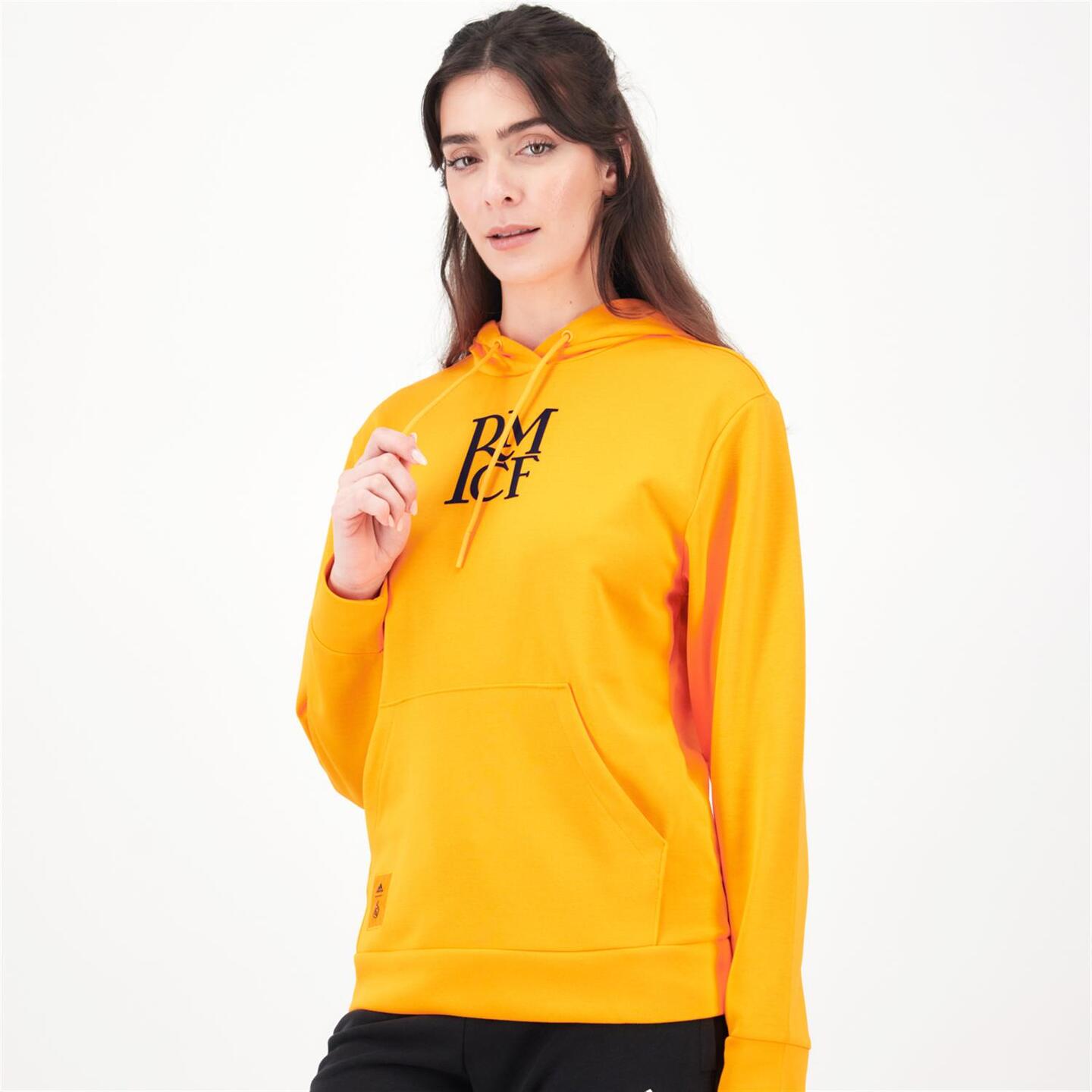 Sudadera Real Madrid - naranja - Sudadera Capucha Mujer