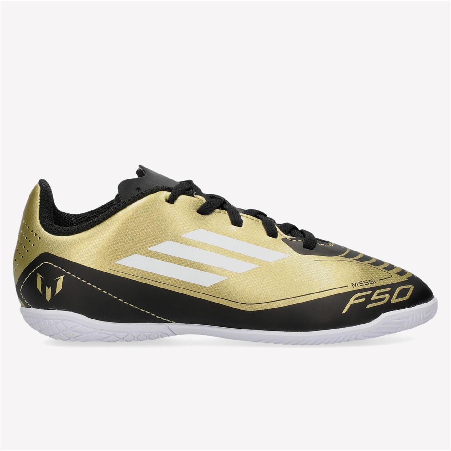 adidas F50 Club Messi Dorado Zapatillas Futbol Sala Ninos Sprinter