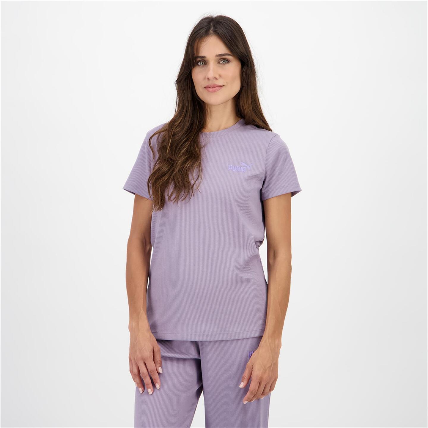 Puma Material - morado - Camiseta Mujer