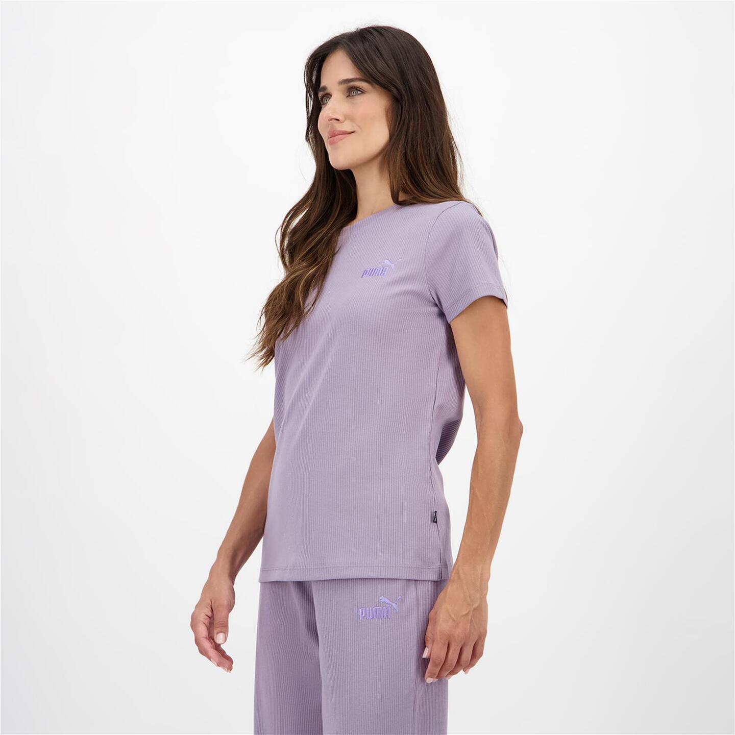 Puma Material - morado - T-shirt Mulher