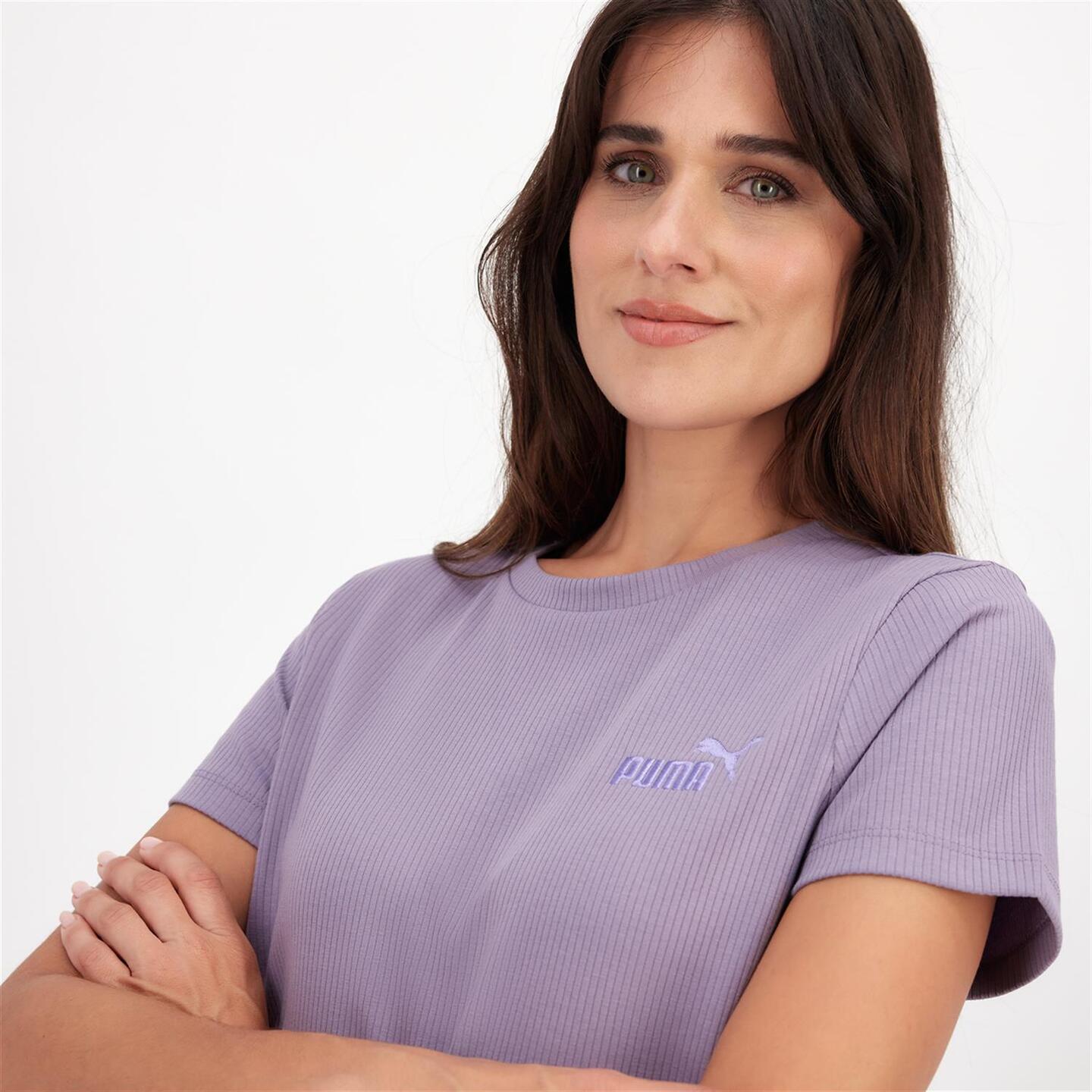 Puma Material - morado - T-shirt Mulher