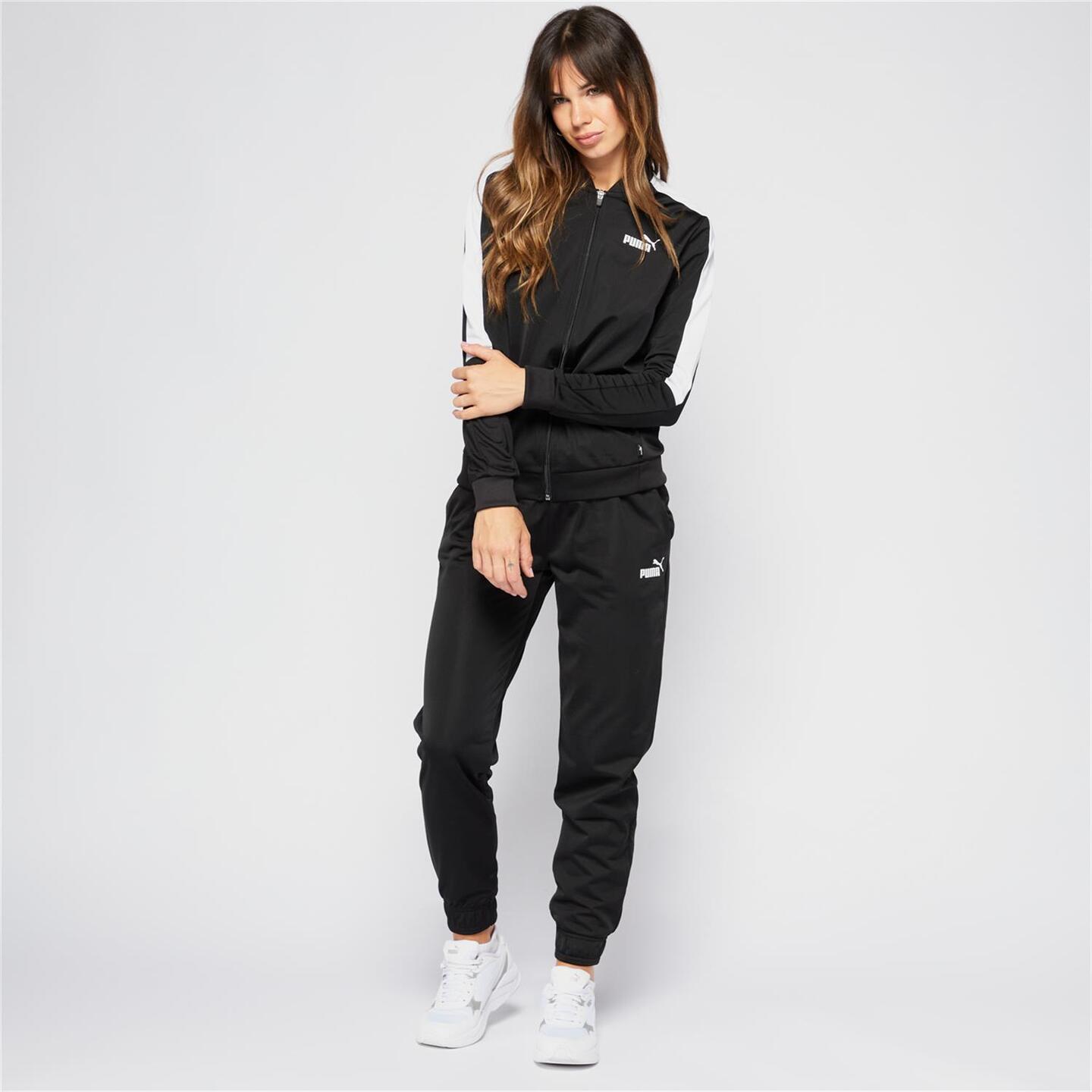 Chandal fashion puma negro mujer