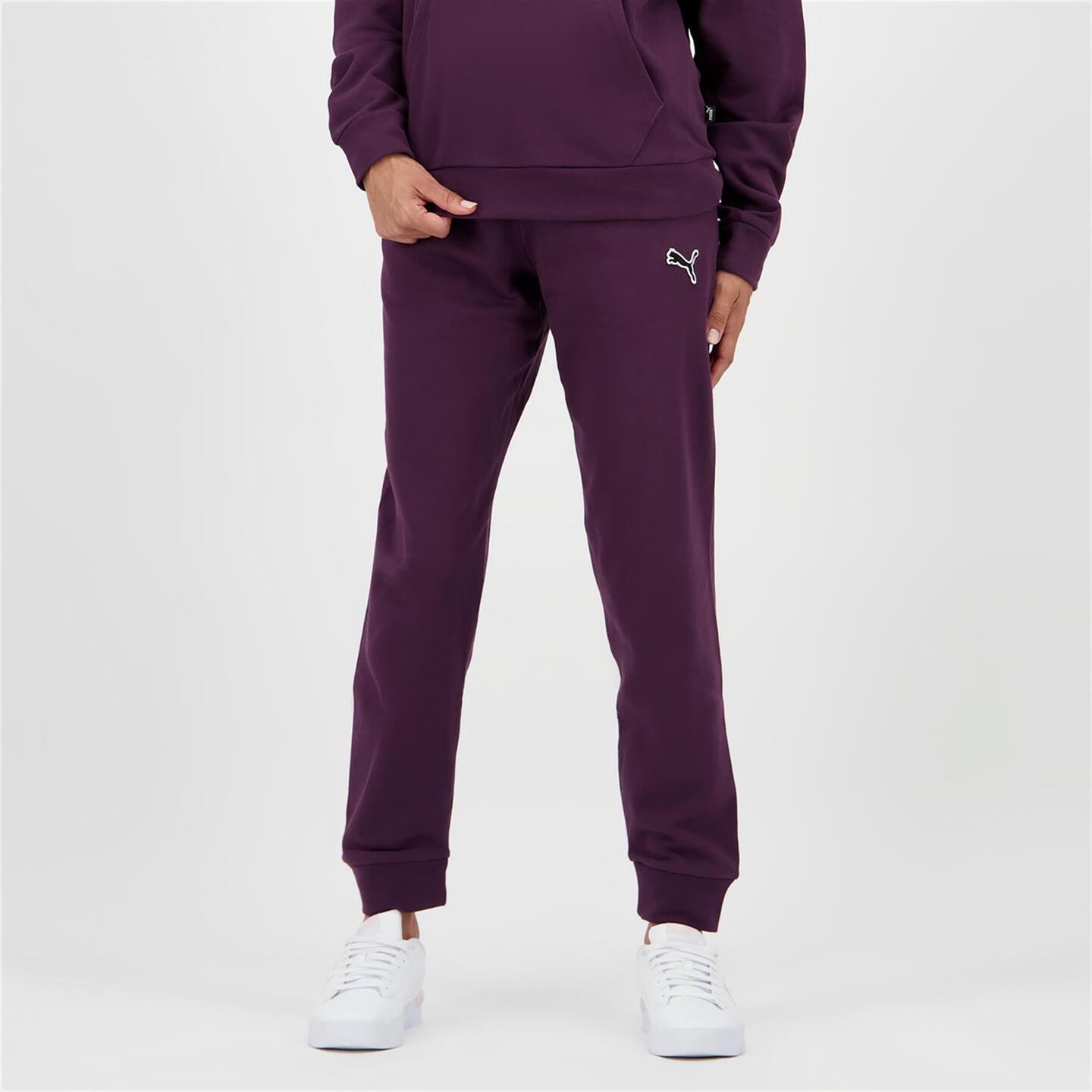 Puma Better Essentials - morado - Calças Punho Mulher