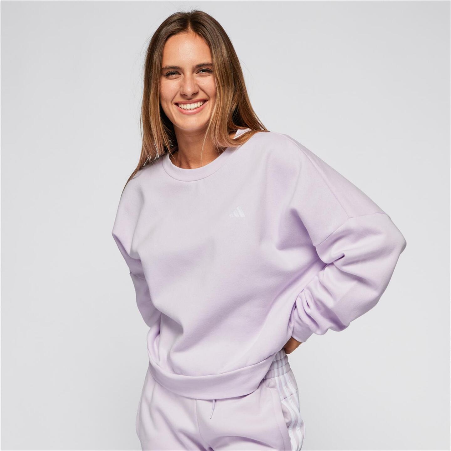 Sudadera adidas Malva Sudadera Oversize Mujer Sprinter