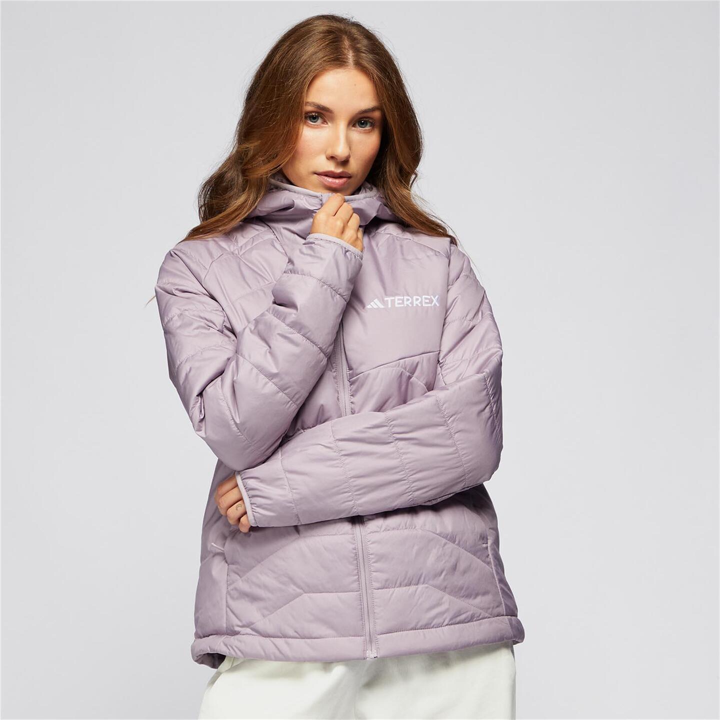 Anorak adidas - morado - Chaqueta Acolchada Mujer