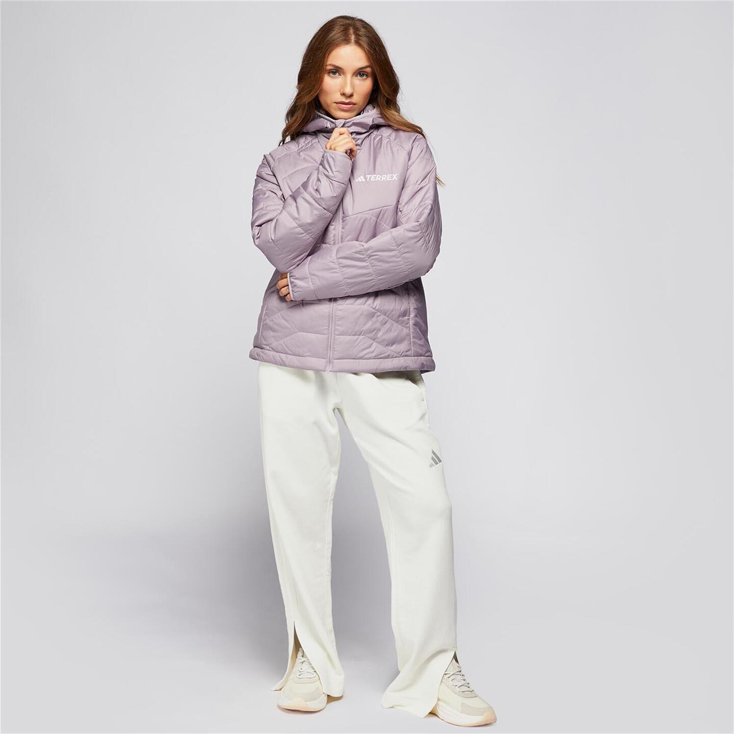 Anorak adidas - morado - Casaco Acolchoado Mulher