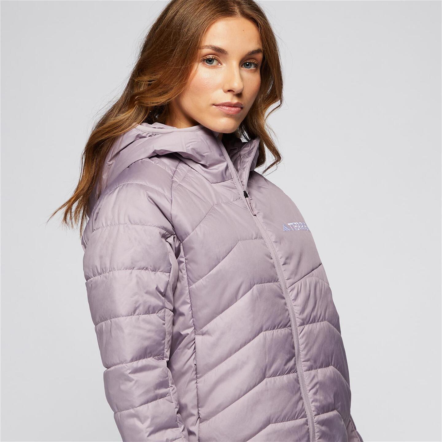 Anorak adidas - morado - Chaqueta Acolchada Mujer