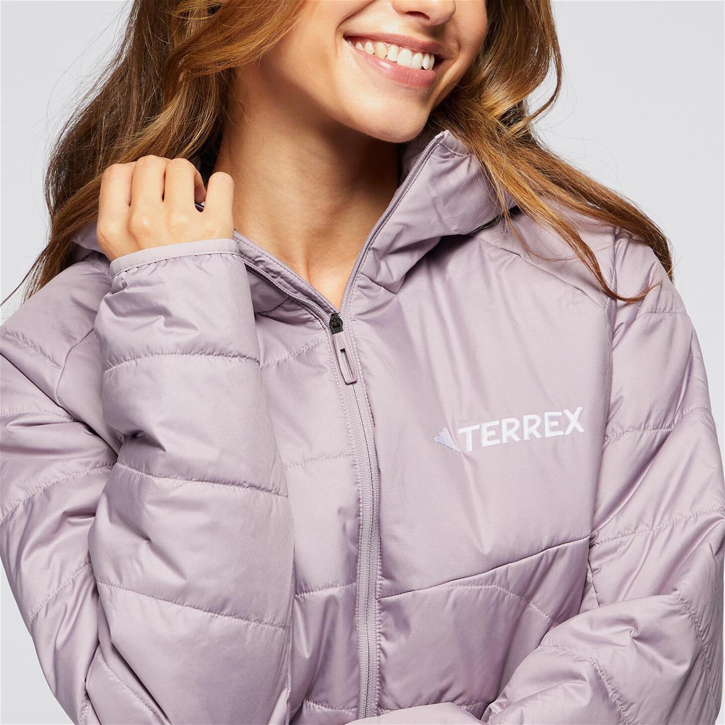 Anorak adidas - morado - Chaqueta Acolchada Mujer