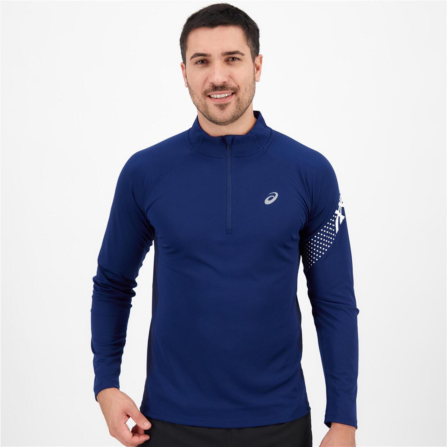 Sudadera Asics Negro Sudadera Media Cremallera Hombre Sprinter