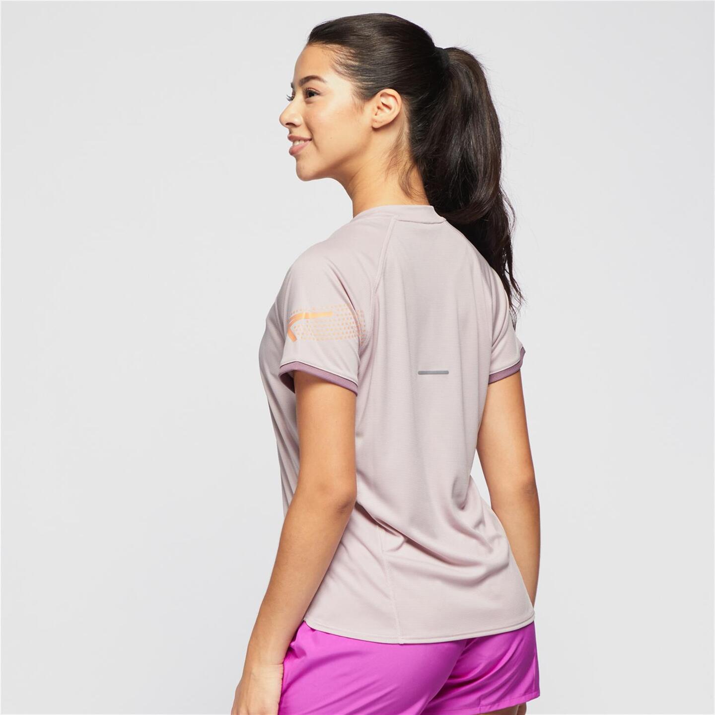 Asics Icon Fucsia Camiseta Running Mujer Sprinter