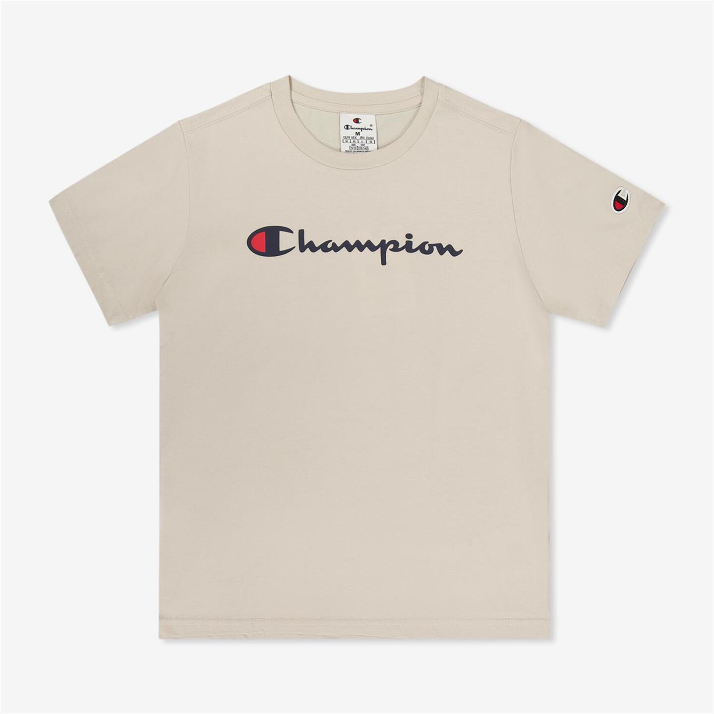 Champion Linear - marron - Camiseta Algodón Niño