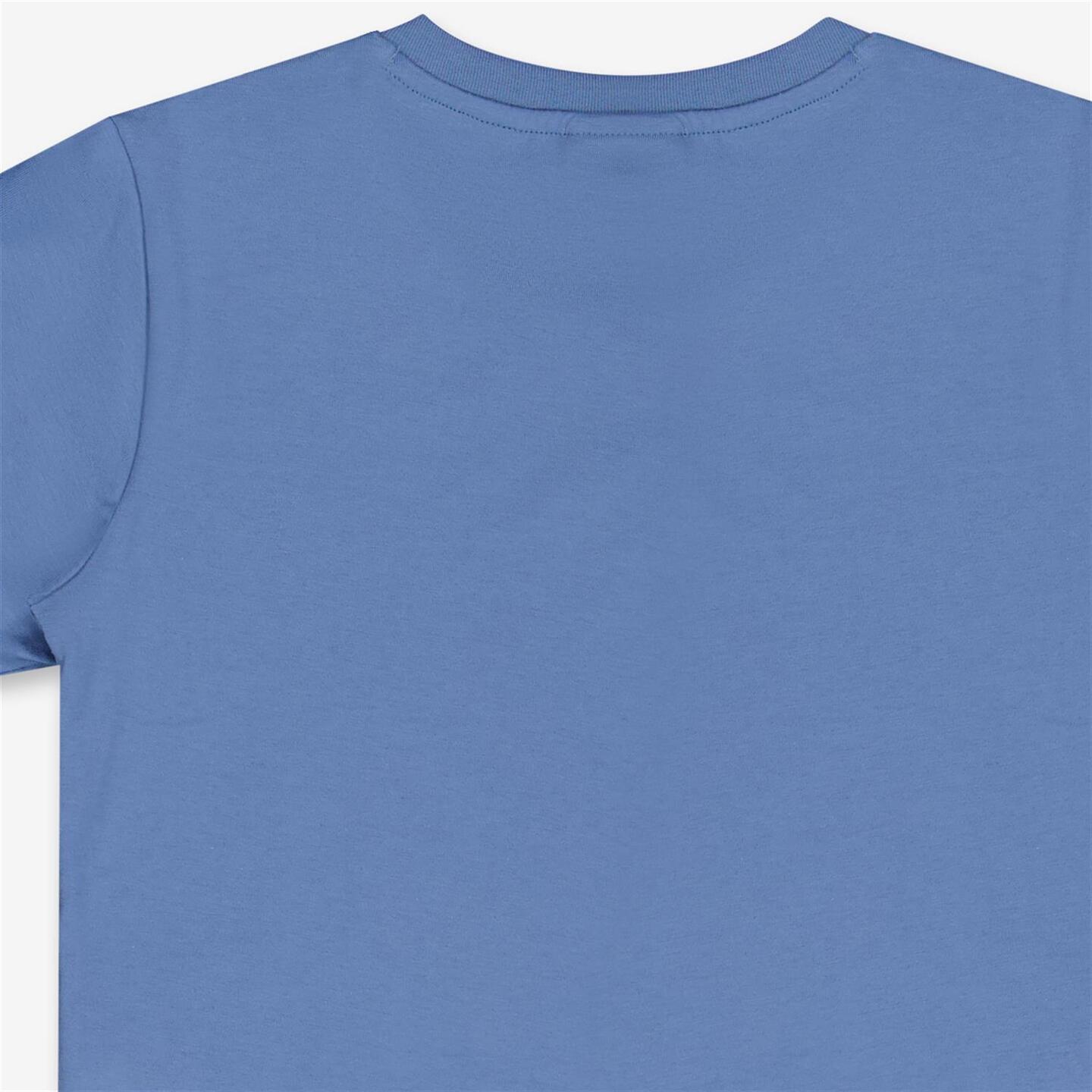 Champion Linear - azul - T-shirt Algodão Rapaz