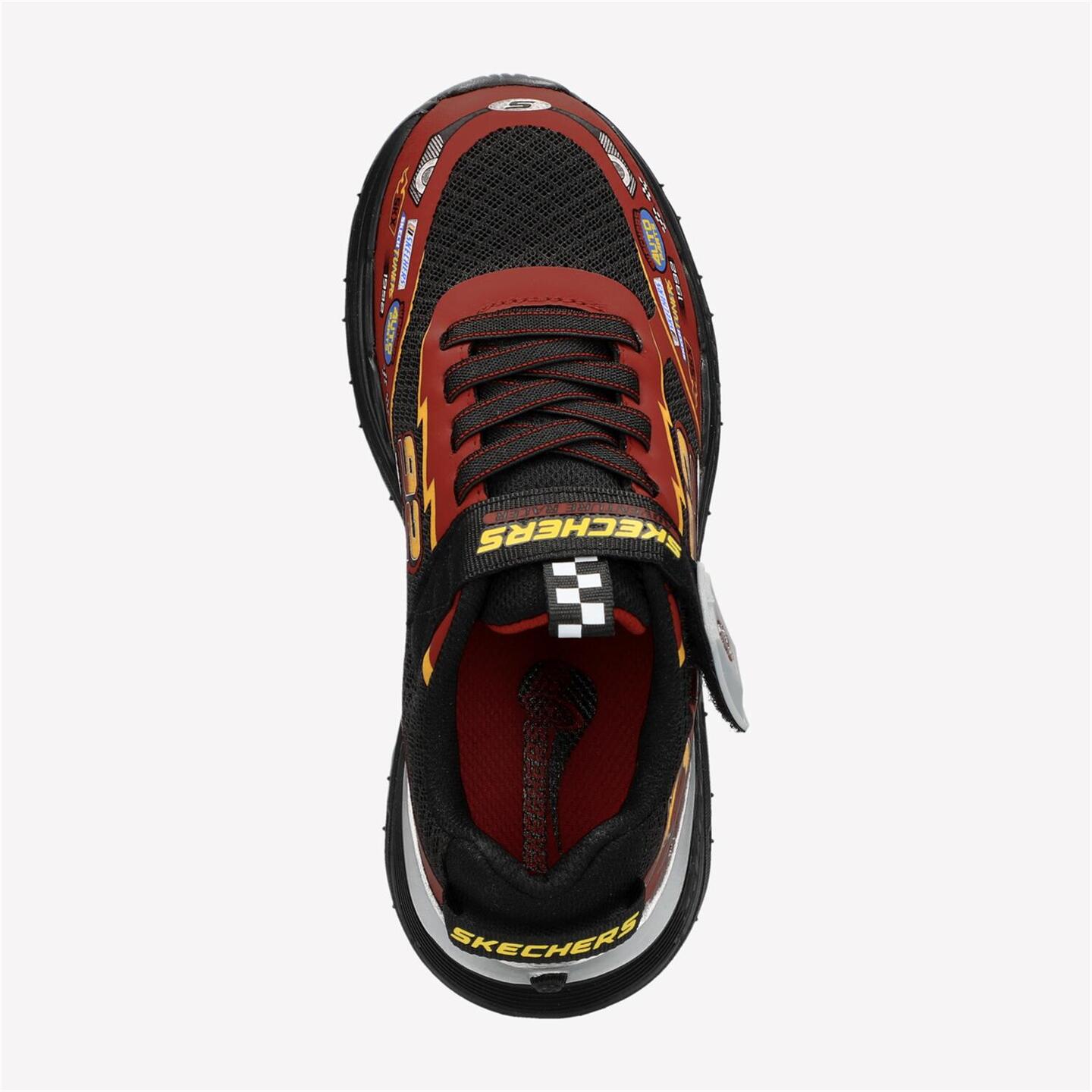 Skechers Skech Tracks - rojo - Sapatilhas Velcro Menino