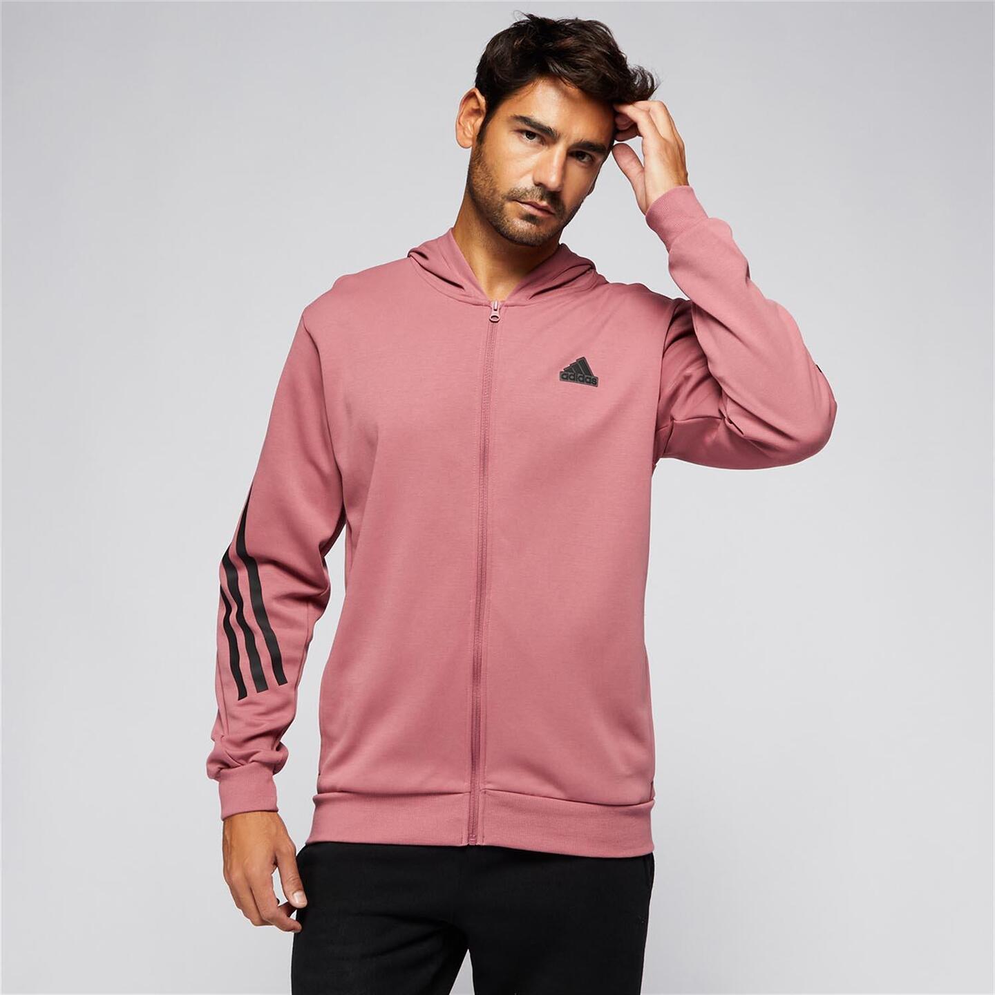 adidas Future Icons Rosa Sudadera Cremallera Hombre Sprinter