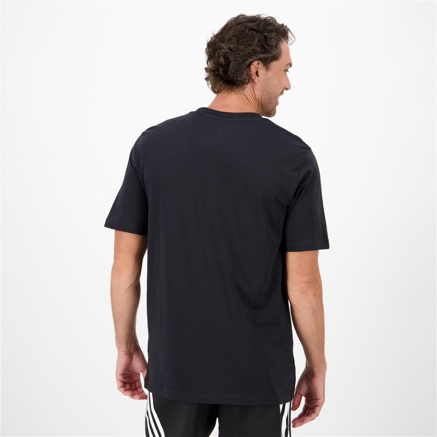 adidas Camo Biglogo - negro - Camiseta Algodón Hombre