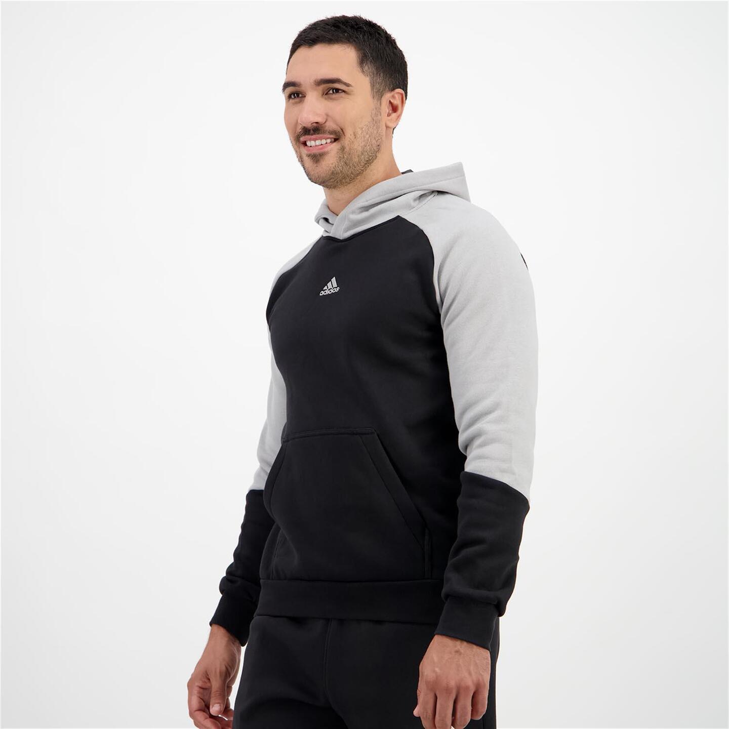 adidas Block - negro - Sweatshirt Capuz Homem