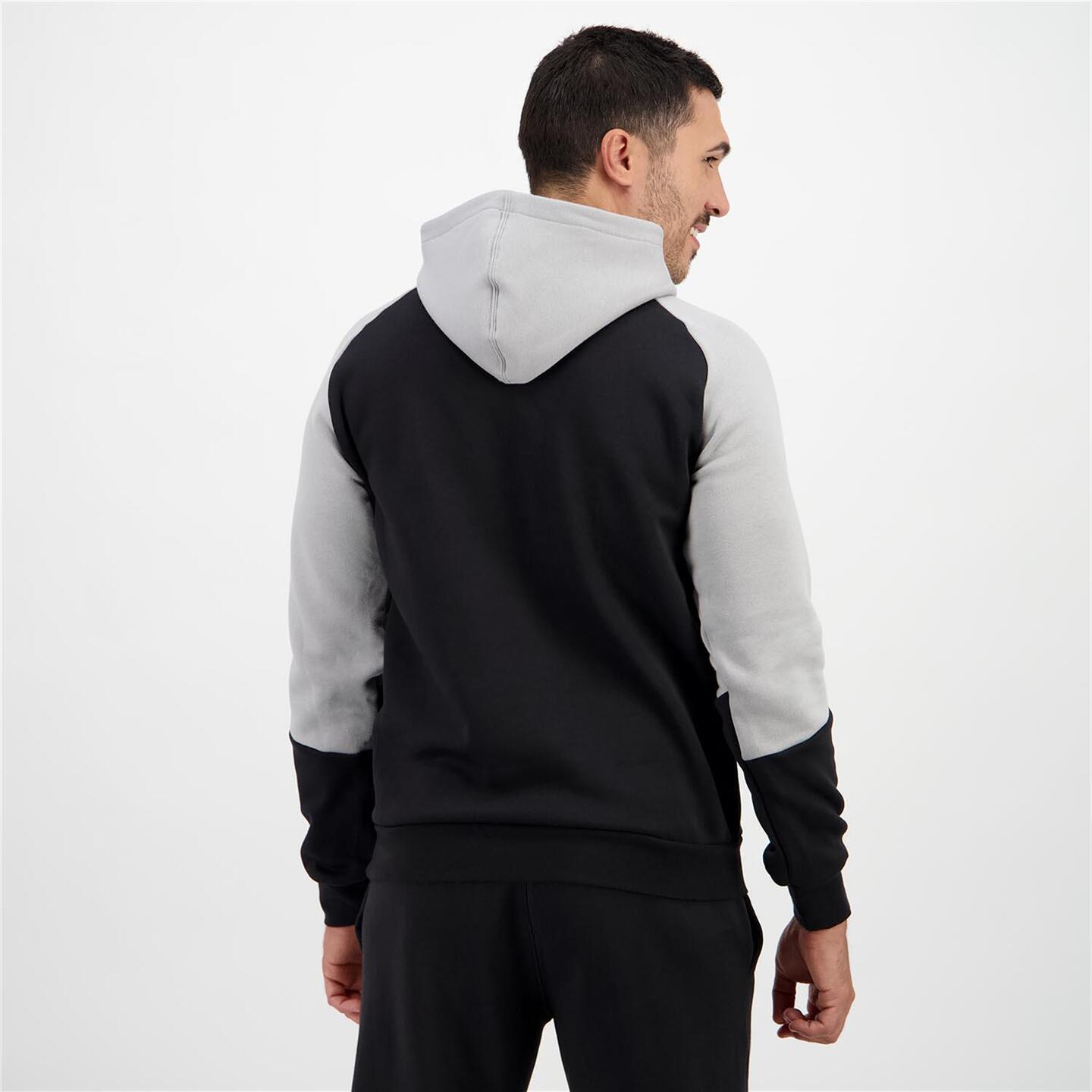 adidas Block - negro - Sudadera Capucha Hombre