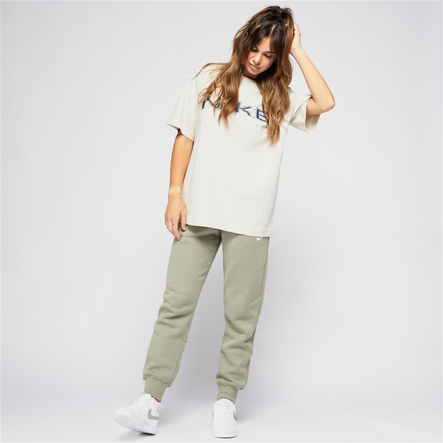 Pantalón Chándal Nike - verde - Pantalón Puño Mujer