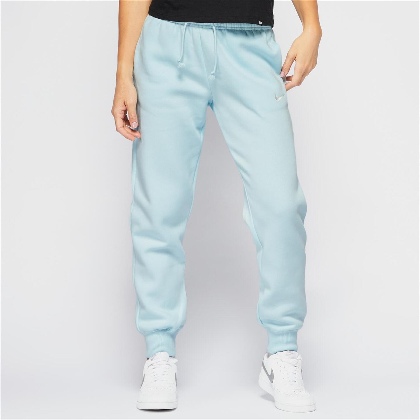 Pantalón Chándal Nike - azul - Pantalón Puño Mujer