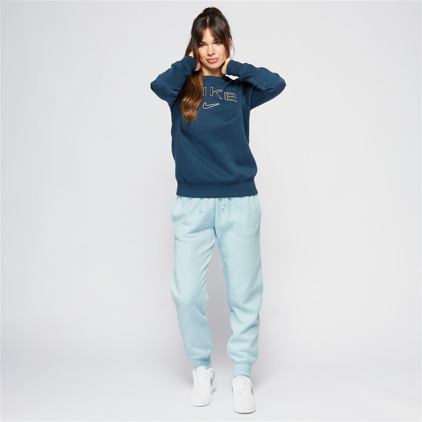 Pantalón Chándal Nike - azul - Pantalón Puño Mujer