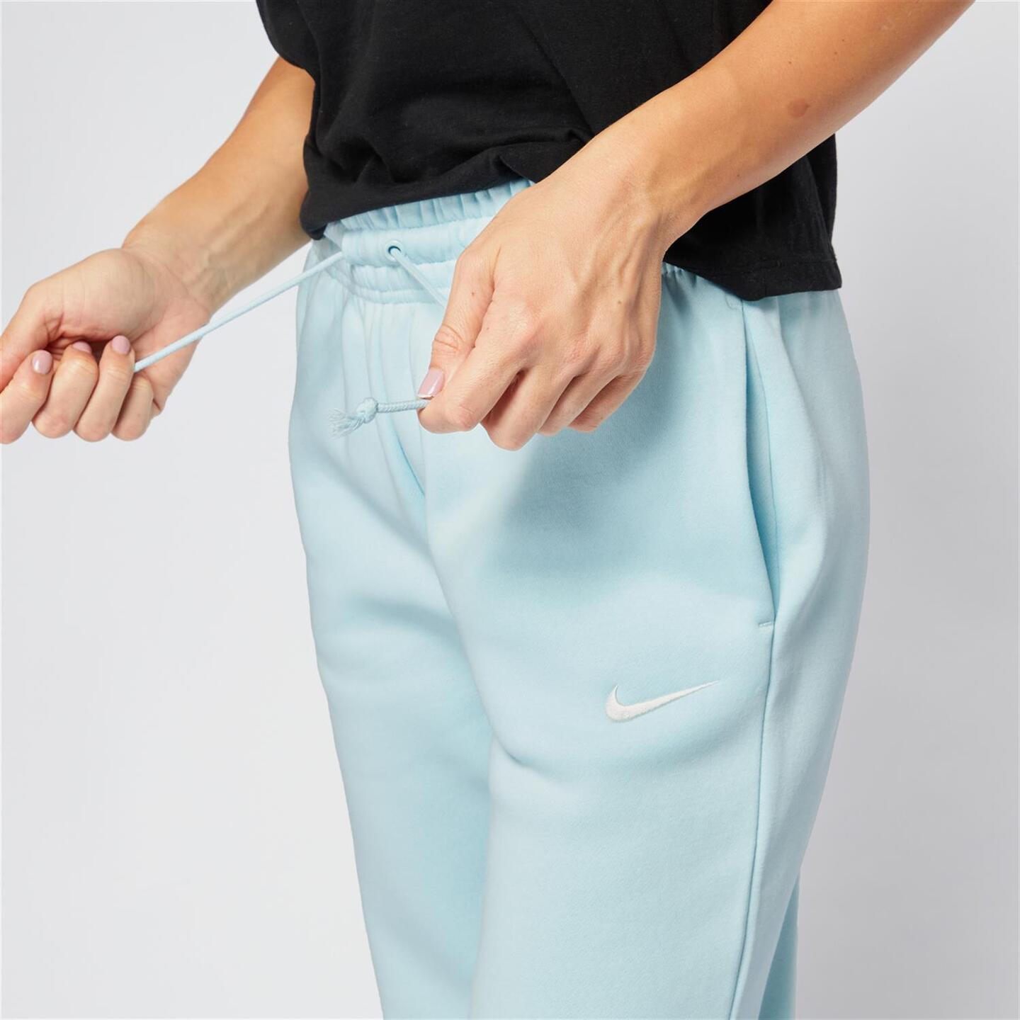 Pantalón Chándal Nike - azul - Pantalón Puño Mujer