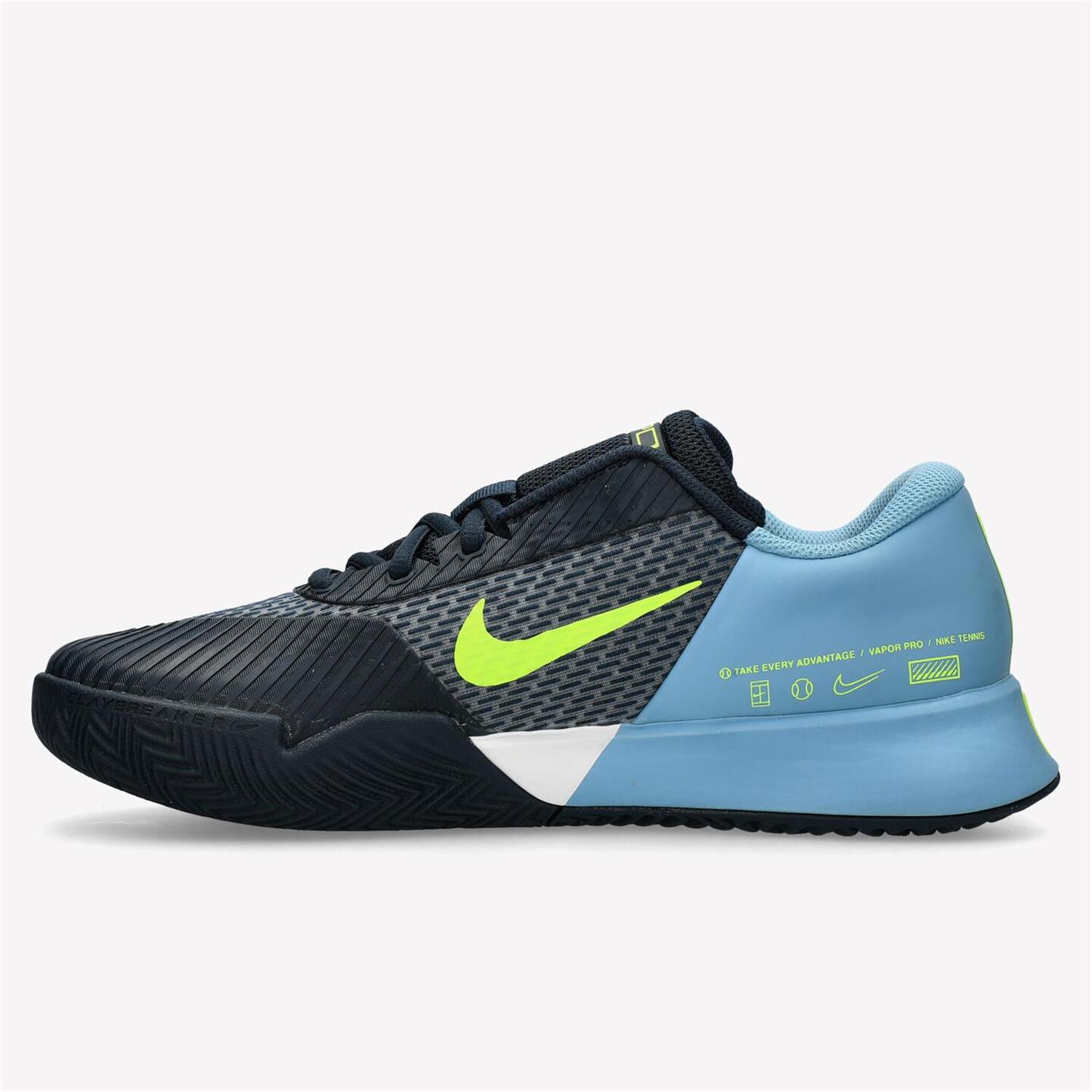 Nike Vapor Pro 2 - negro - Zapatillas Tenis Hombre