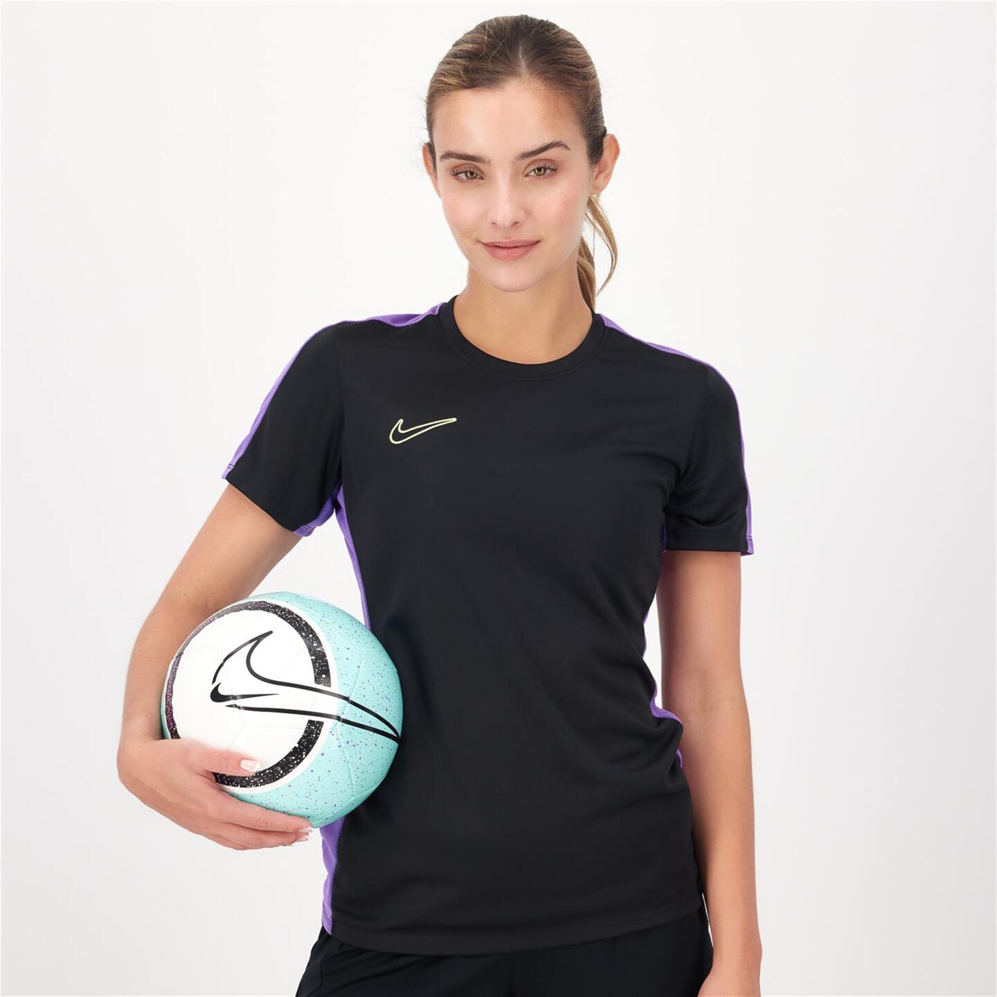 Nike Academy 23 Negro Camiseta Futbol Mujer Sprinter