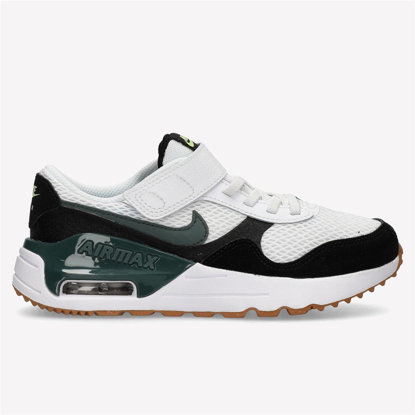 Nike Air Max Systm - blanco - Sapatilhas Velcro Menino