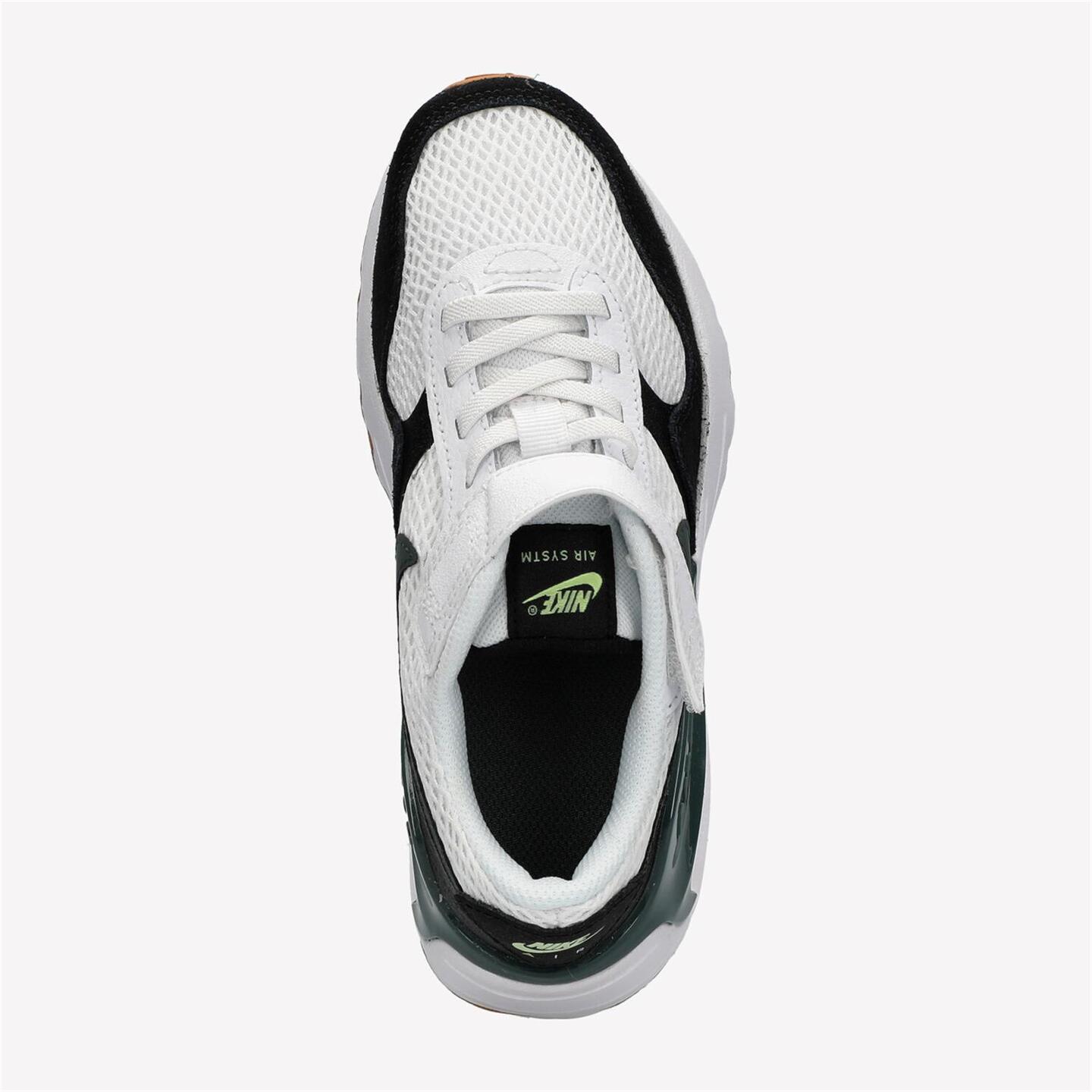 Nike Air Max Systm - blanco - Sapatilhas Velcro Menino