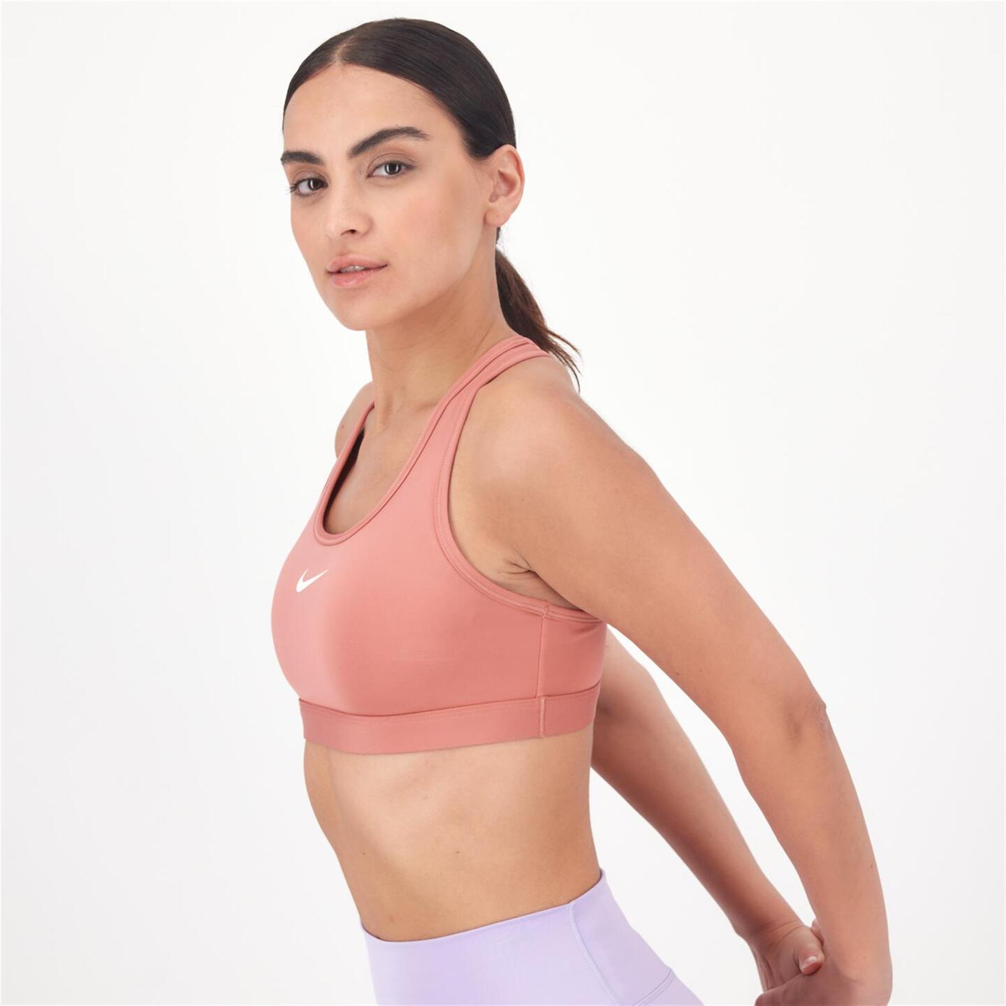 Nike Swoosh Pad - rosa - Soutien Desporto Almofadado