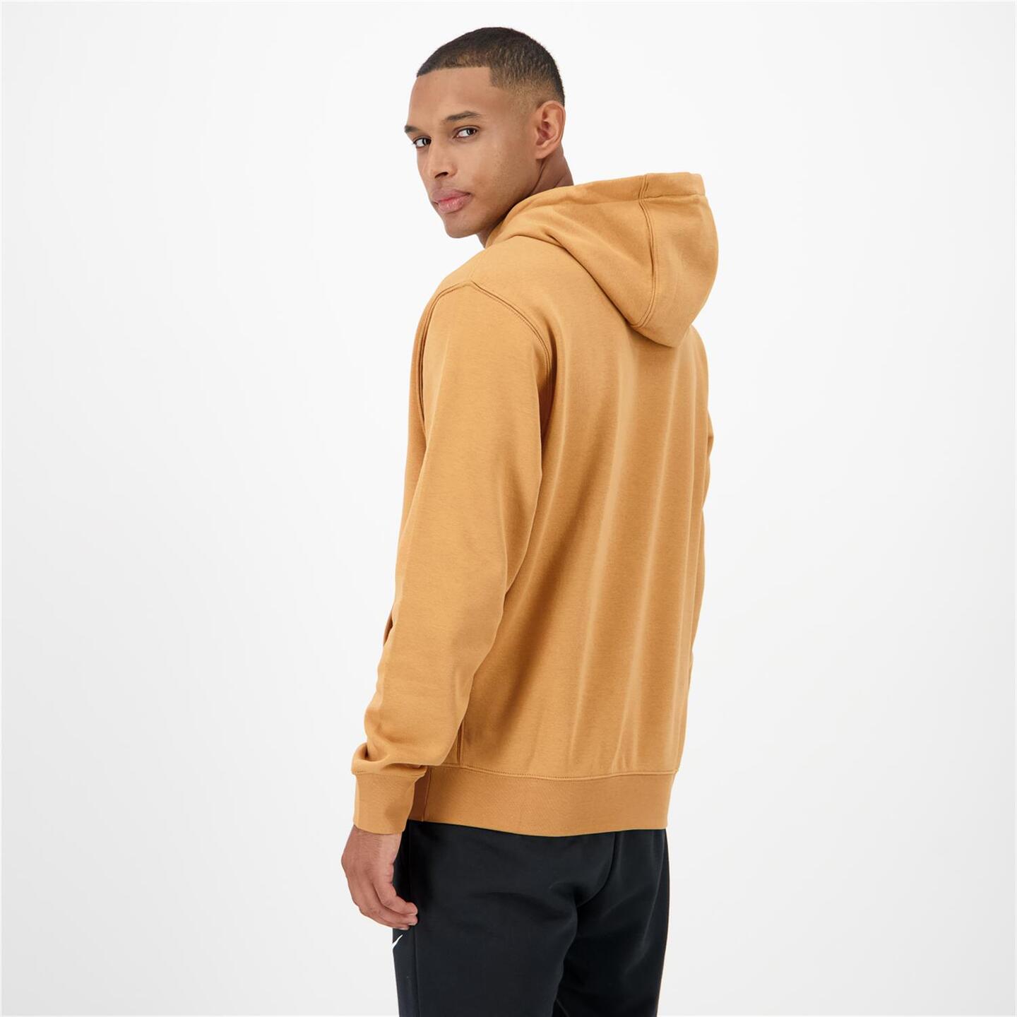 Nike Club - marron - Sweatshirt Capuz Homem