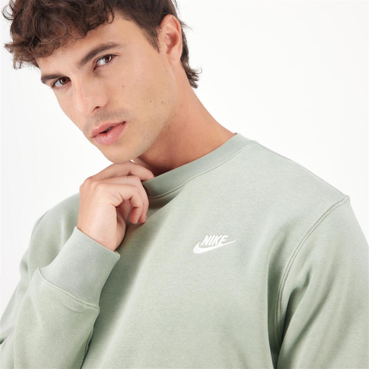 Nike Club - verde - Sudadera Felpa Hombre