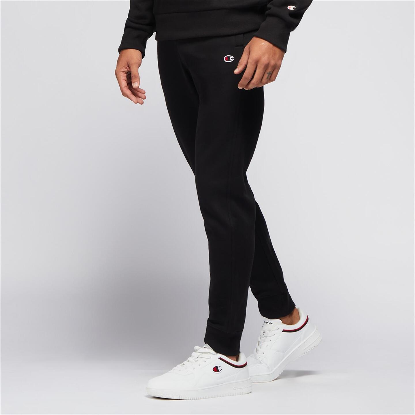 Champion Slim Fit Negro Pantalon Chandal Hombre Sprinter