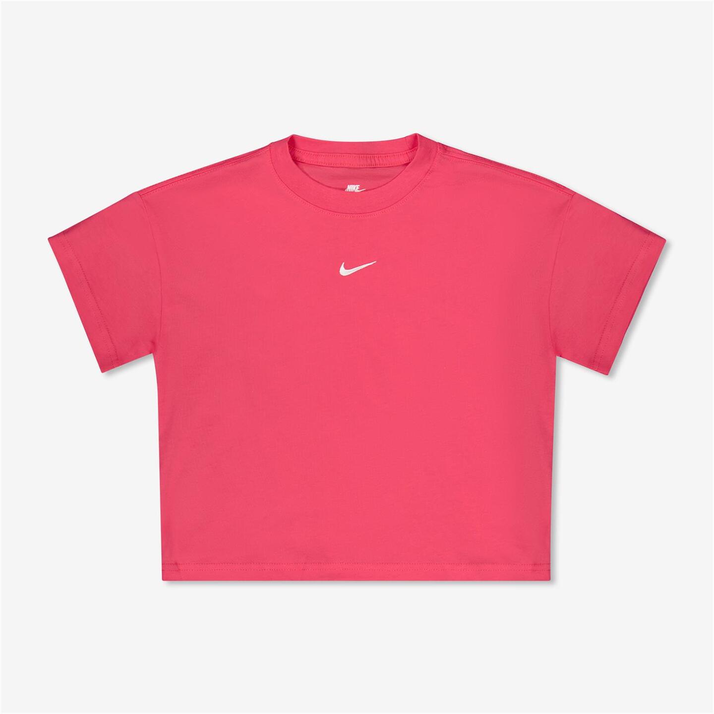 Nike Essential Marron Camiseta Algodon Nina Sprinter