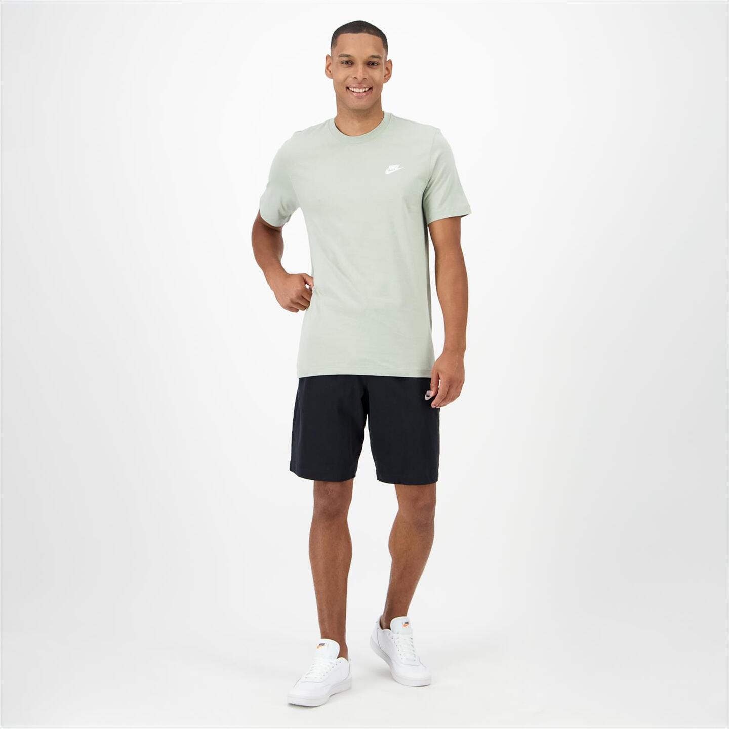 Nike Club - verde - Camiseta Algodón Hombre