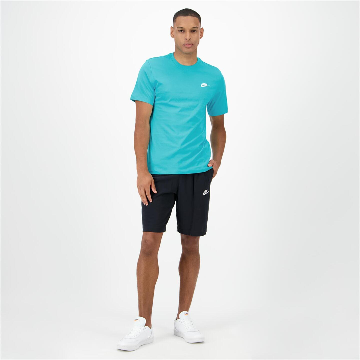 Nike Club - azul - Camiseta Algodón Hombre