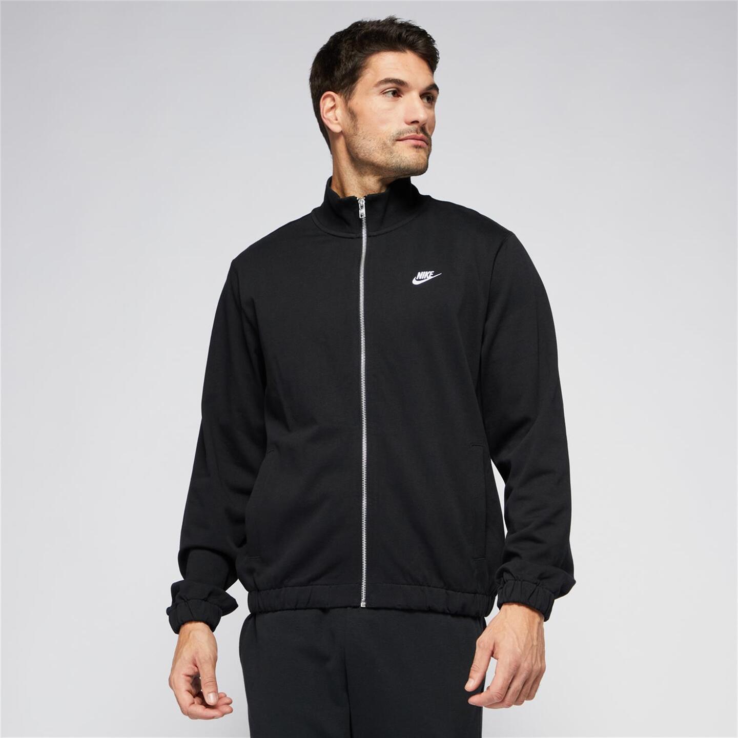 Nike Club Negro Sudadera Cremallera Hombre Sprinter