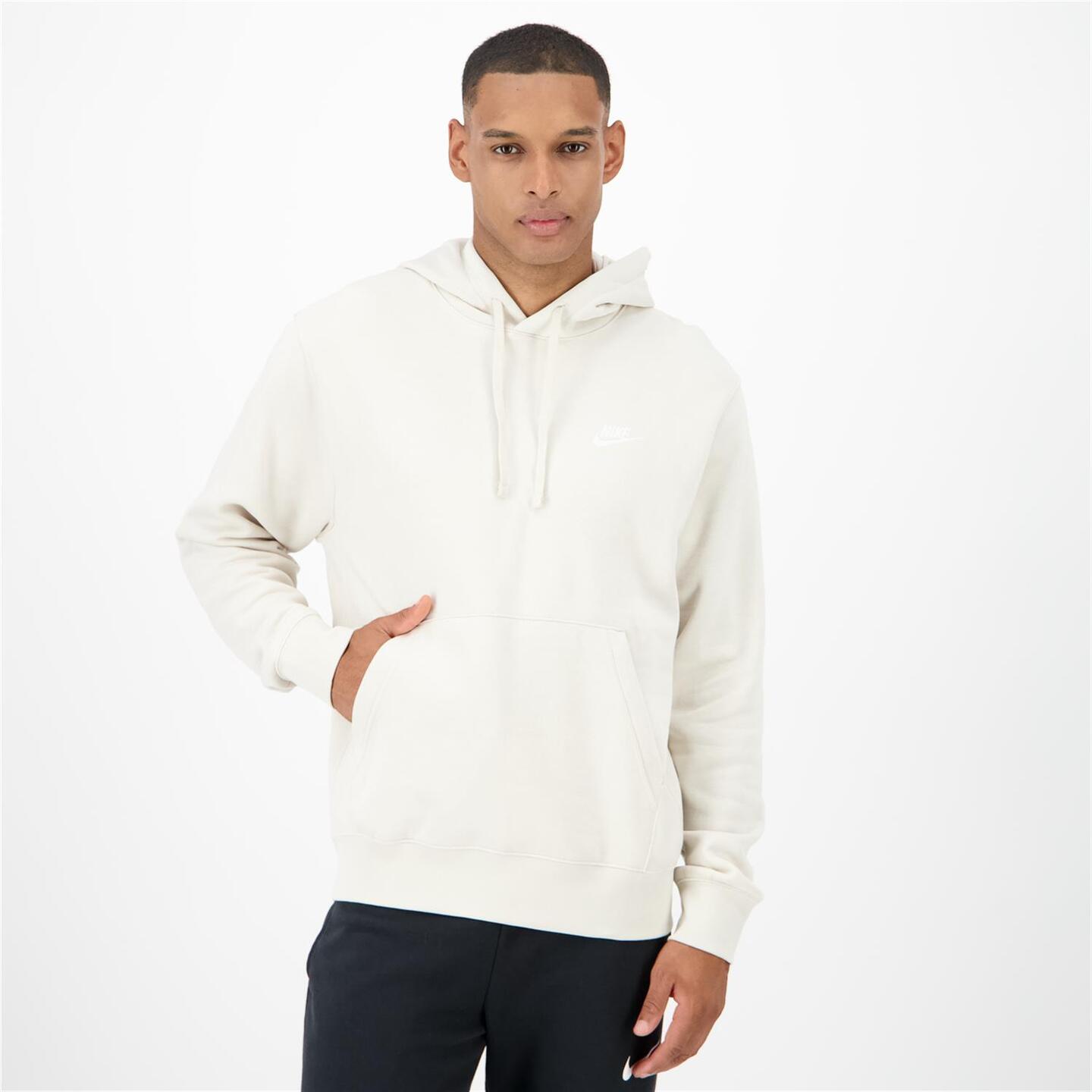 Nike Club - marron - Sweatshirt Capuz Homem