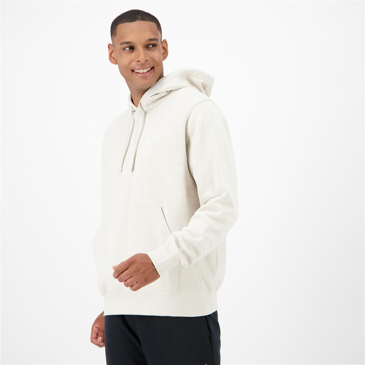 Nike Club - marron - Sweatshirt Capuz Homem